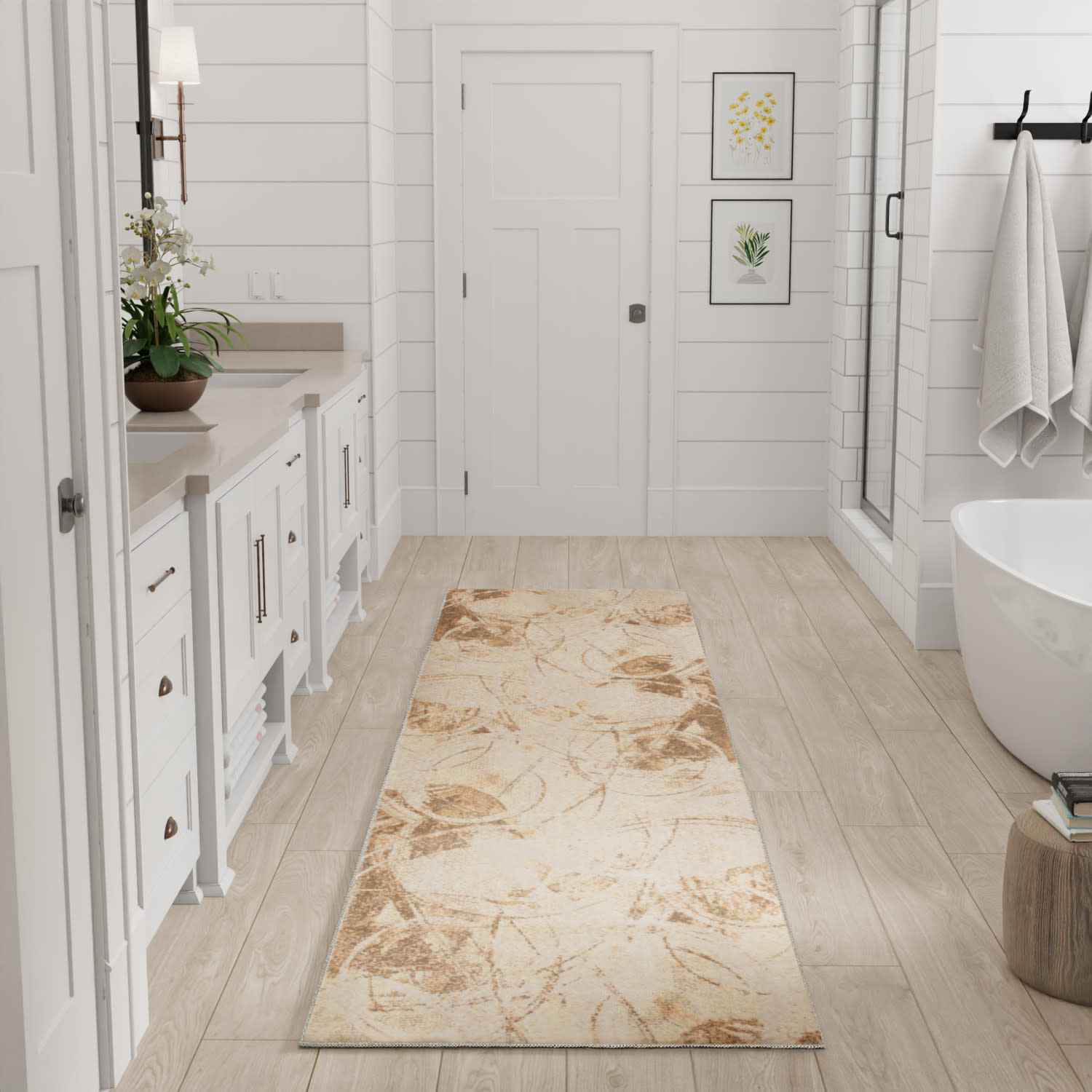Nourison Astra Machine Washable ASW14 Beige Area Rug - Image 5