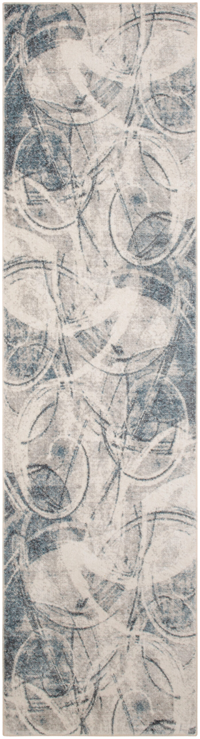 Nourison Astra Machine Washable ASW14 Silver Blue Area Rug