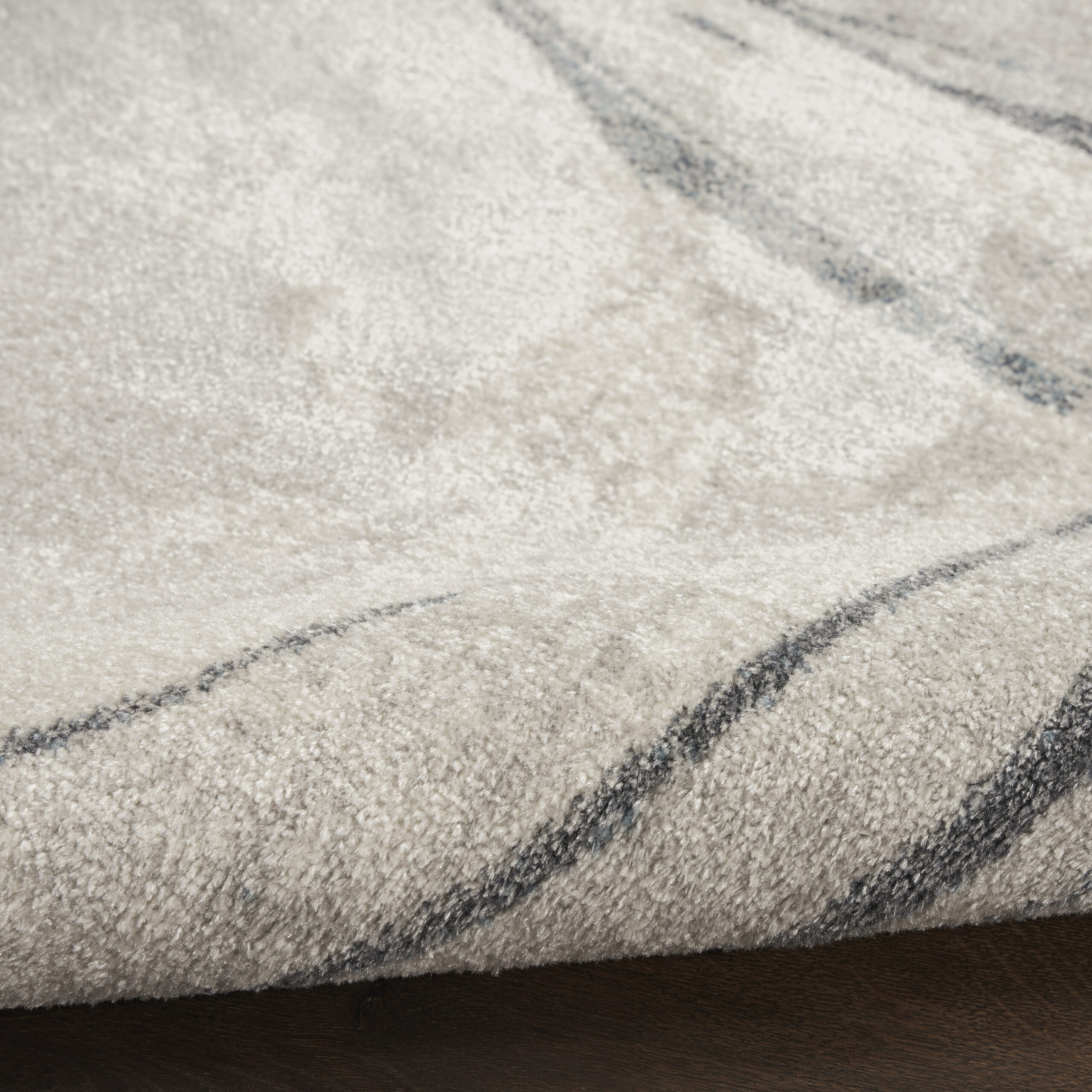 Nourison Astra Machine Washable ASW14 Silver Blue Area Rug - Image 3