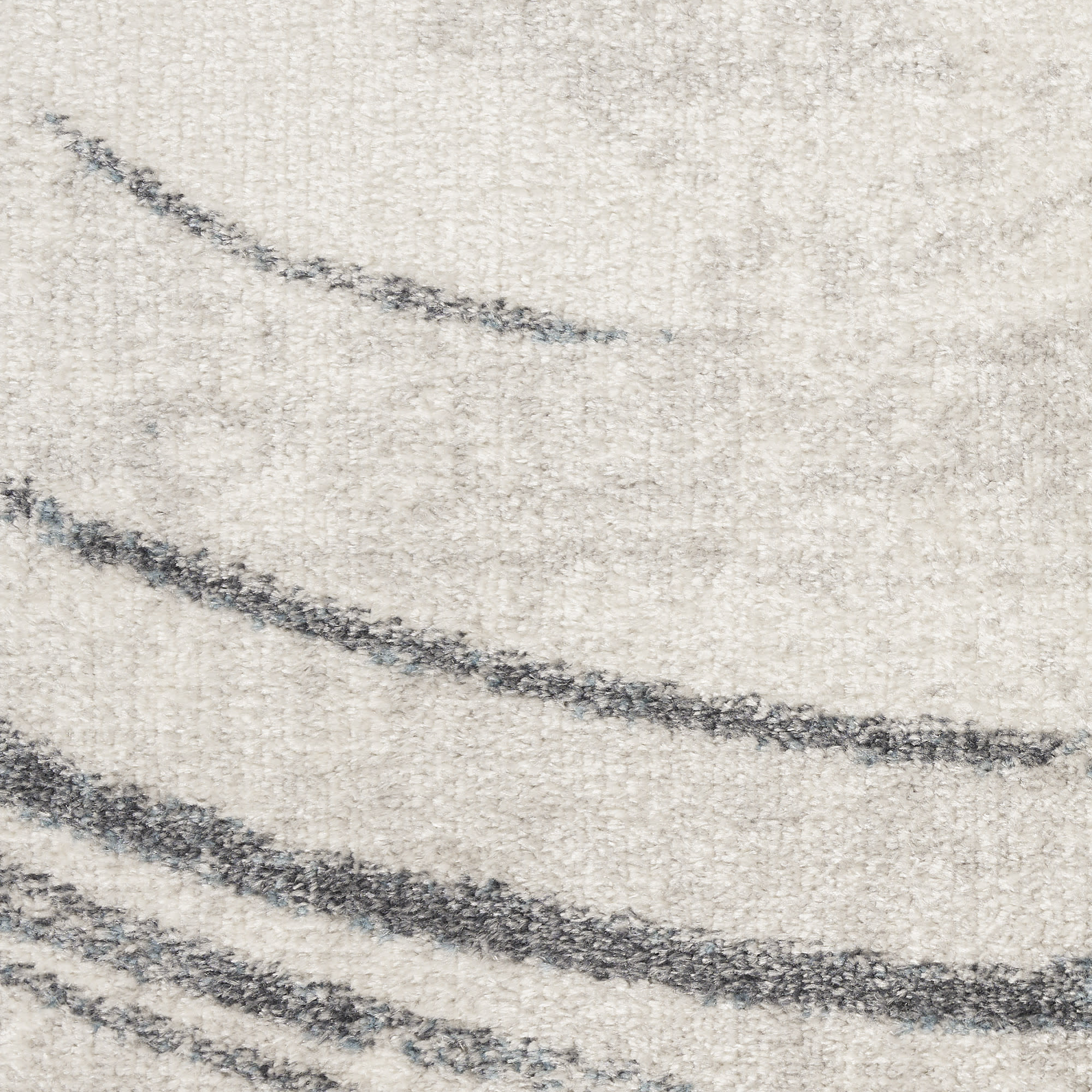 Nourison Astra Machine Washable ASW14 Silver Blue Area Rug - Image 4