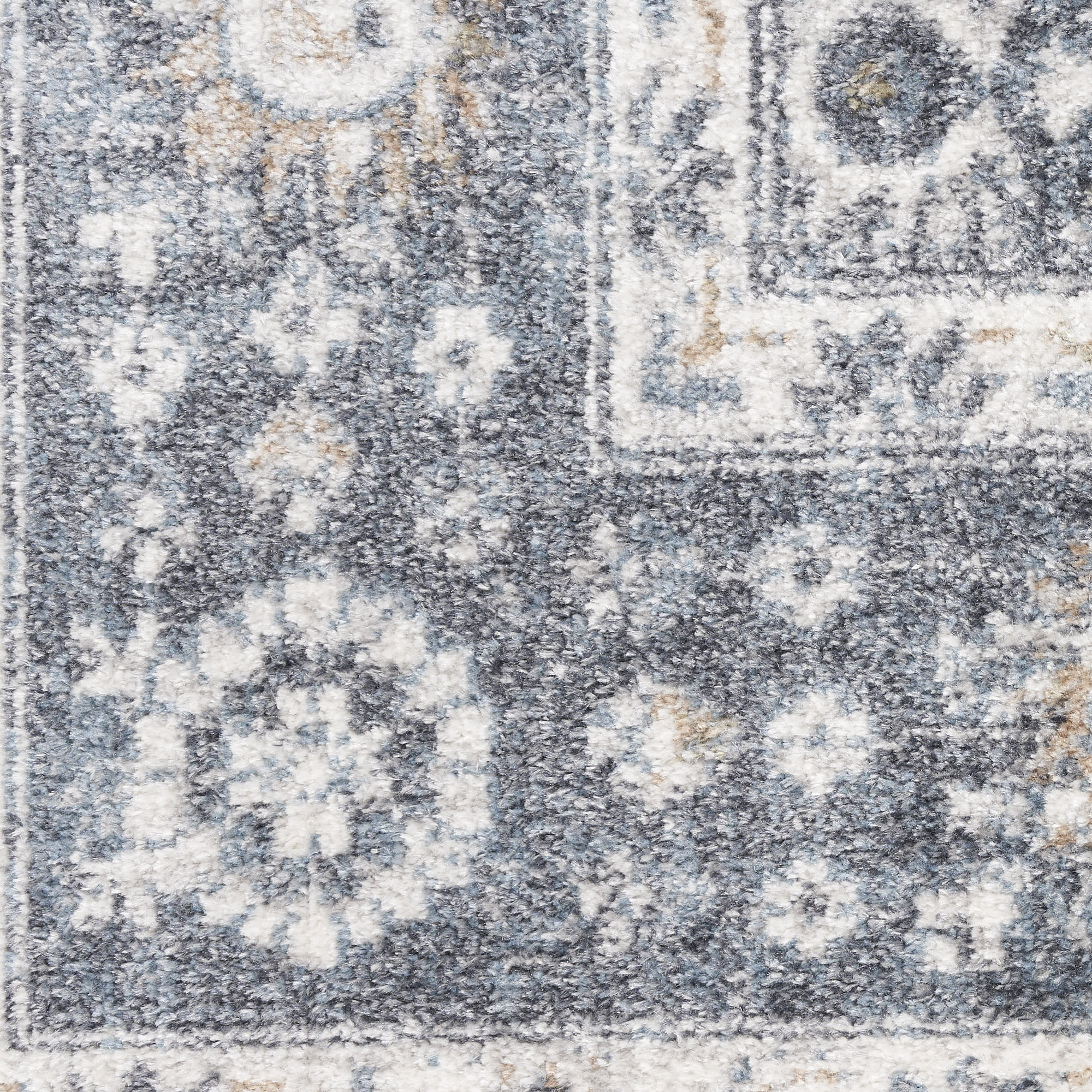 Nourison Astra Machine Washable ASW16 Dark Blue Area Rug - Image 4