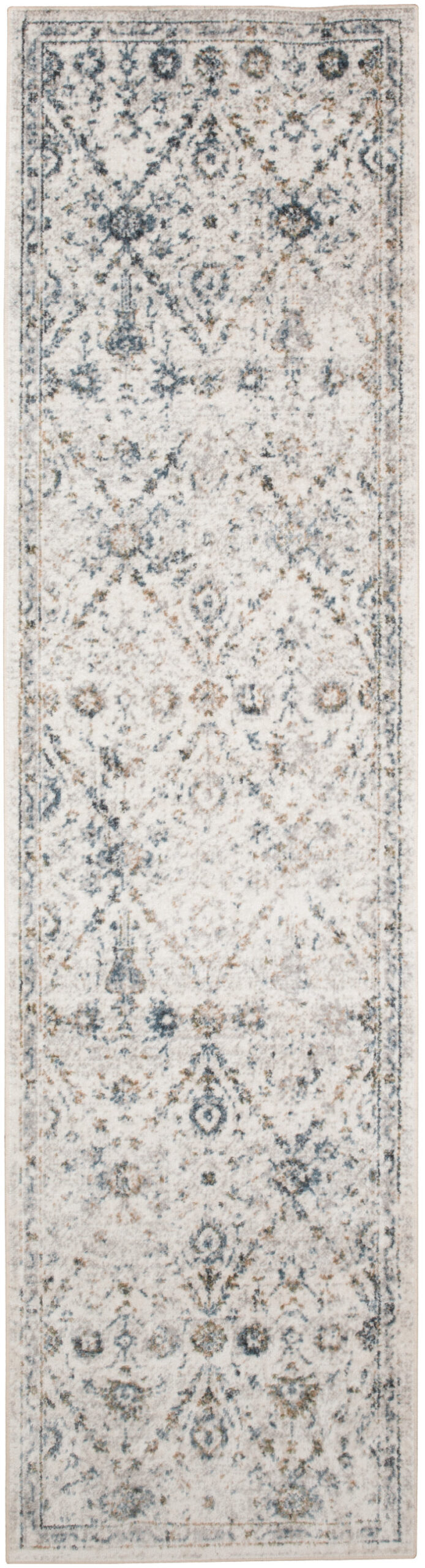 Nourison Astra Machine Washable ASW16 Ivory Blue Area Rug