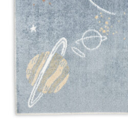 Alternative view of Nourison Astra Machine Washable ASW18 Blue Multicolor Area Rug