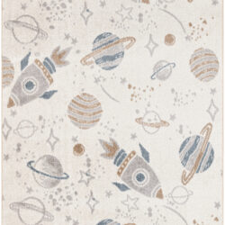 Nourison Astra Machine Washable ASW18 Ivory Multicolor Area Rug
