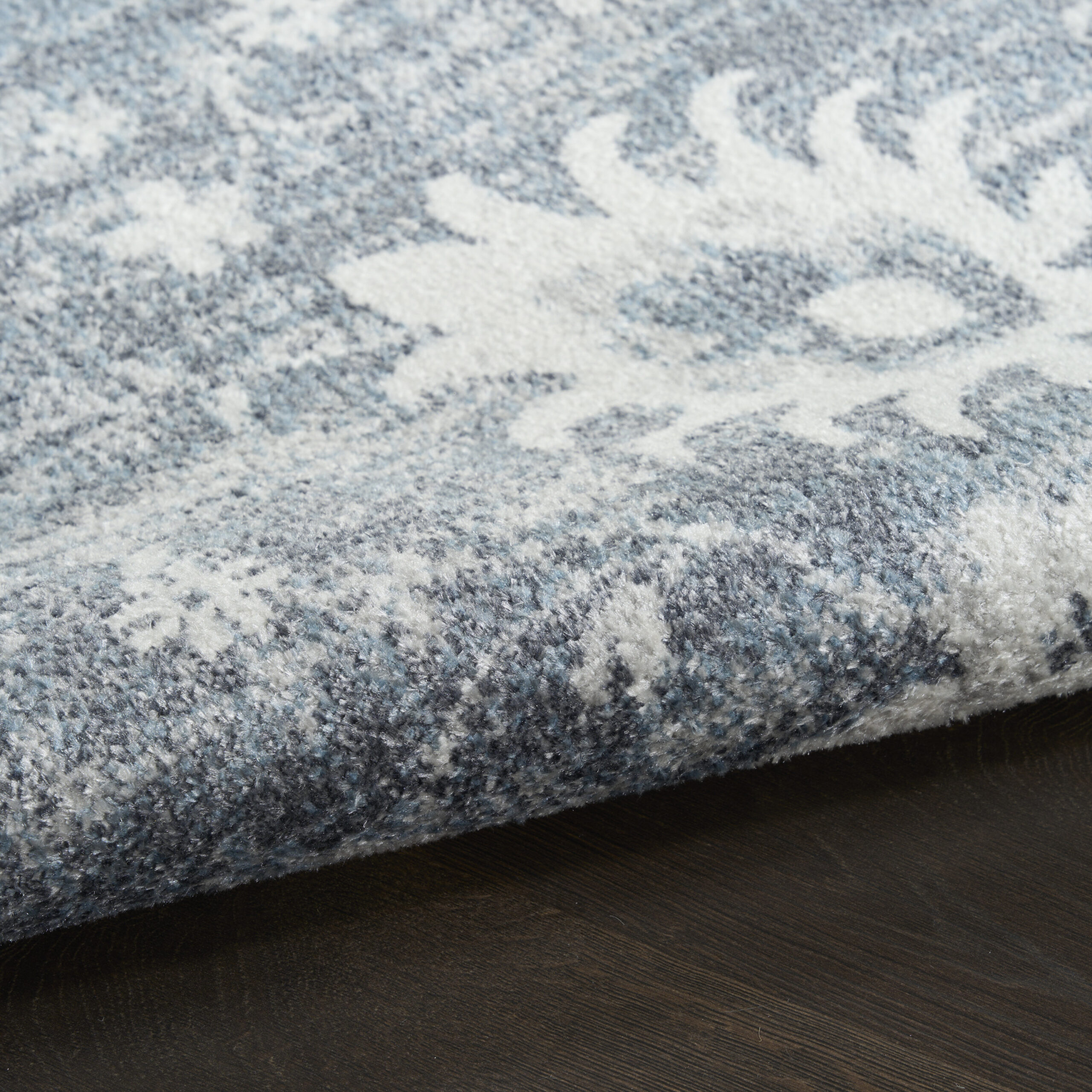 Nourison Astra Machine Washable ASW19 Denim Area Rug - Image 3