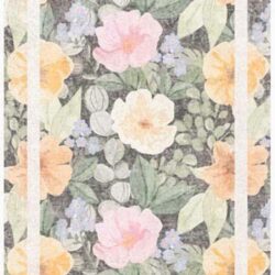 Nourison Botanical Washables BOT01 Charcoal Multicolor Area Rug