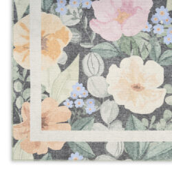 Alternative view of Nourison Botanical Washables BOT01 Charcoal Multicolor Area Rug