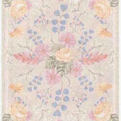 Nourison Botanical Washables BOT02 Beige Multicolor Area Rug