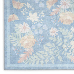 Alternative view of Nourison Botanical Washables BOT02 Blue Multicolor Area Rug