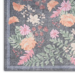 Alternative view of Nourison Botanical Washables BOT02 Charcoal Multicolor Area Rug