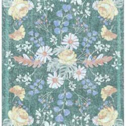 Nourison Botanical Washables BOT02 Green Multicolor Area Rug