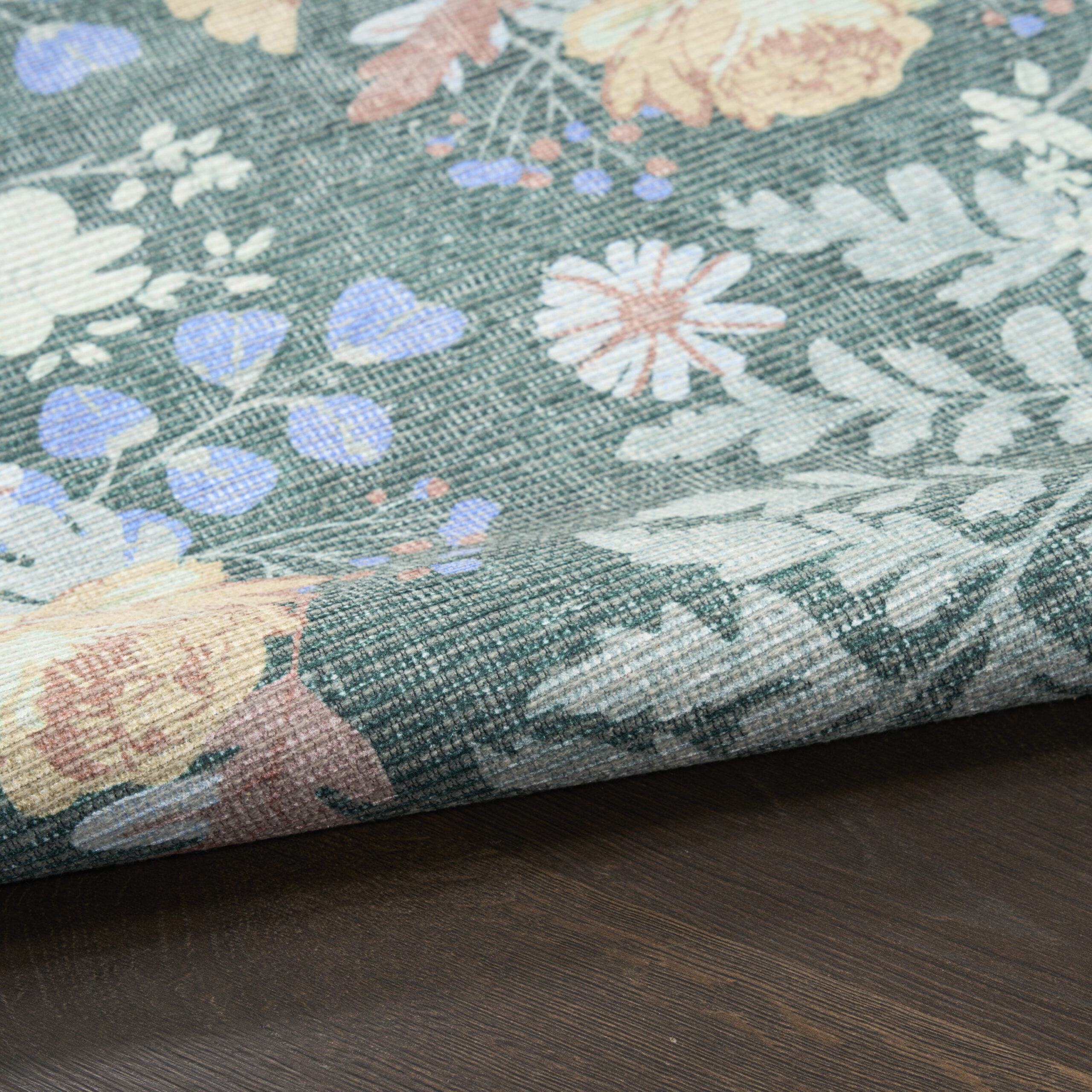 Nourison Botanical Washables BOT02 Green Multicolor Area Rug - Image 3