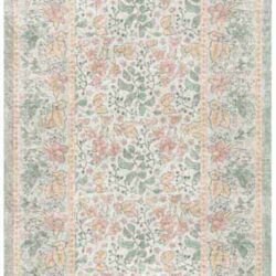 Nourison Botanical Washables BOT03 Green Multicolor Area Rug