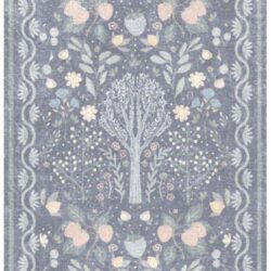 Nourison Botanical Washables BOT04 Blue Multicolor Area Rug