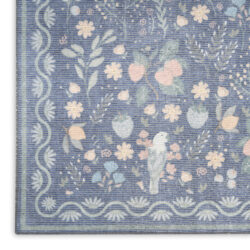 Alternative view of Nourison Botanical Washables BOT04 Blue Multicolor Area Rug