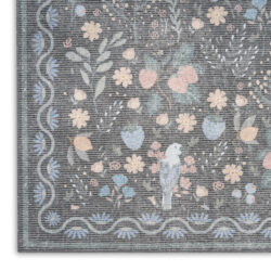 Alternative view of Nourison Botanical Washables BOT04 Charcoal Multicolor Area Rug