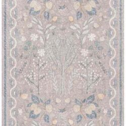 Nourison Botanical Washables BOT04 Grey Multicolor Area Rug