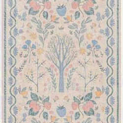 Nourison Botanical Washables BOT04 Ivory Multicolor Area Rug