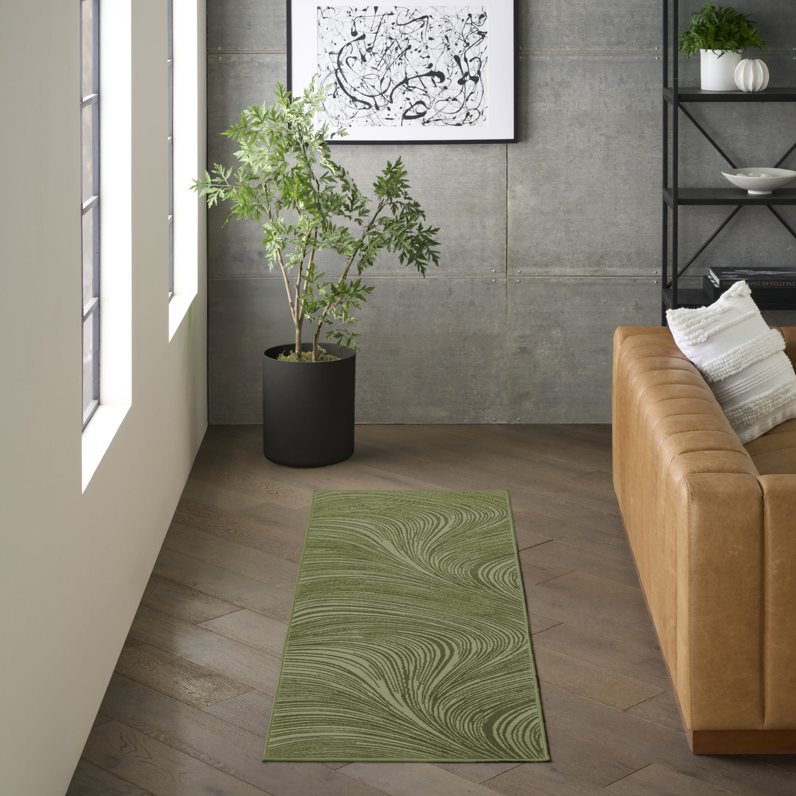 DKNY Central Park West CEP02 Green Area Rug - Image 5