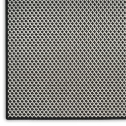 Alternative view of Nourison Courtyard COU01 Black White Area Rug