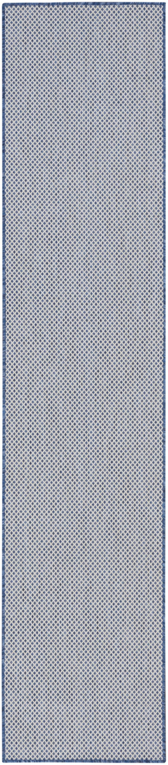 Nourison Courtyard COU01 Ivory Blue Area Rug