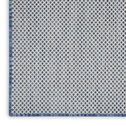 Alternative view of Nourison Courtyard COU01 Ivory Blue Area Rug