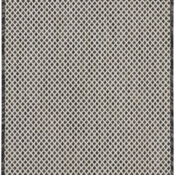 Nourison Courtyard COU01 Ivory Charcoal Area Rug