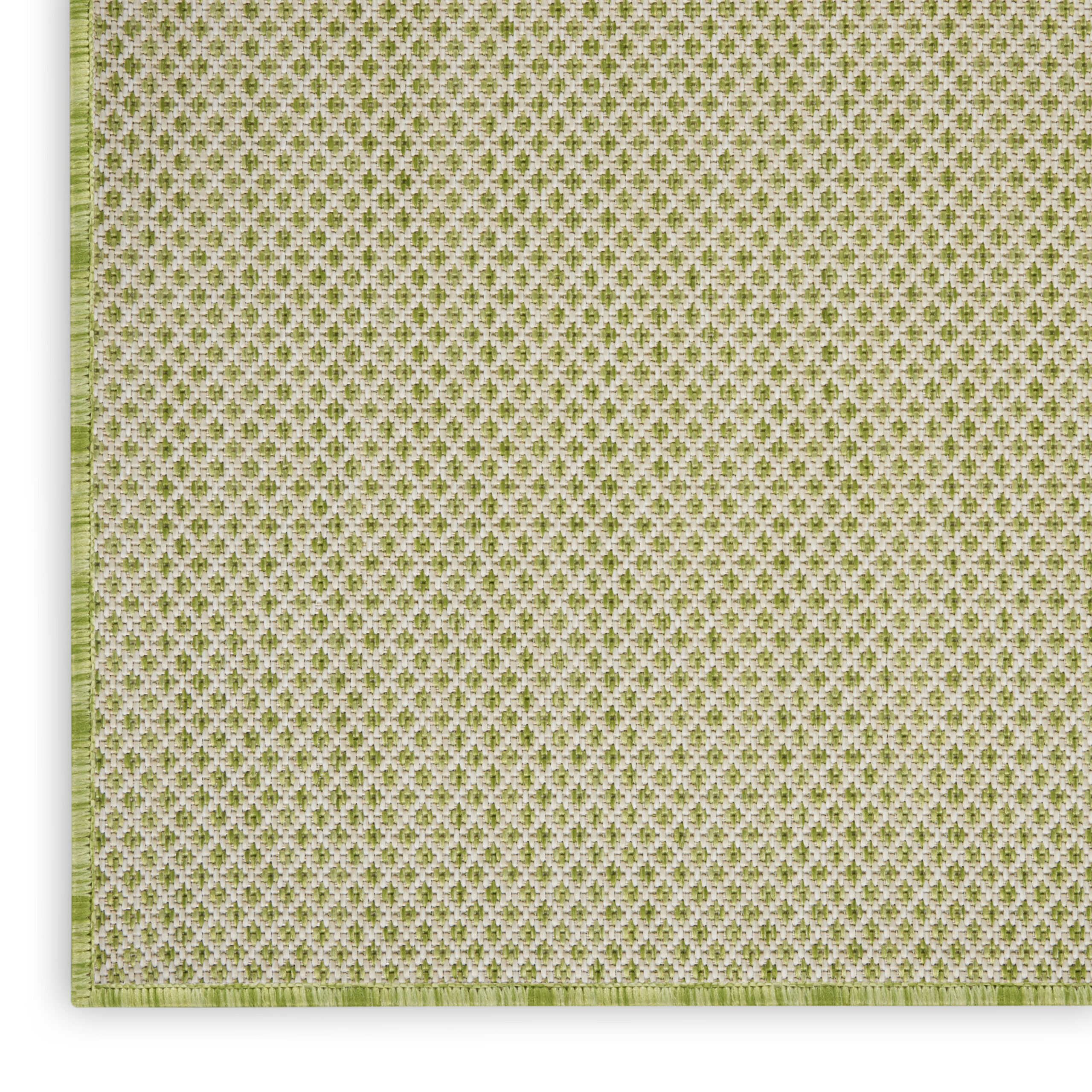 Nourison Courtyard COU01 Ivory Green Area Rug - Image 2