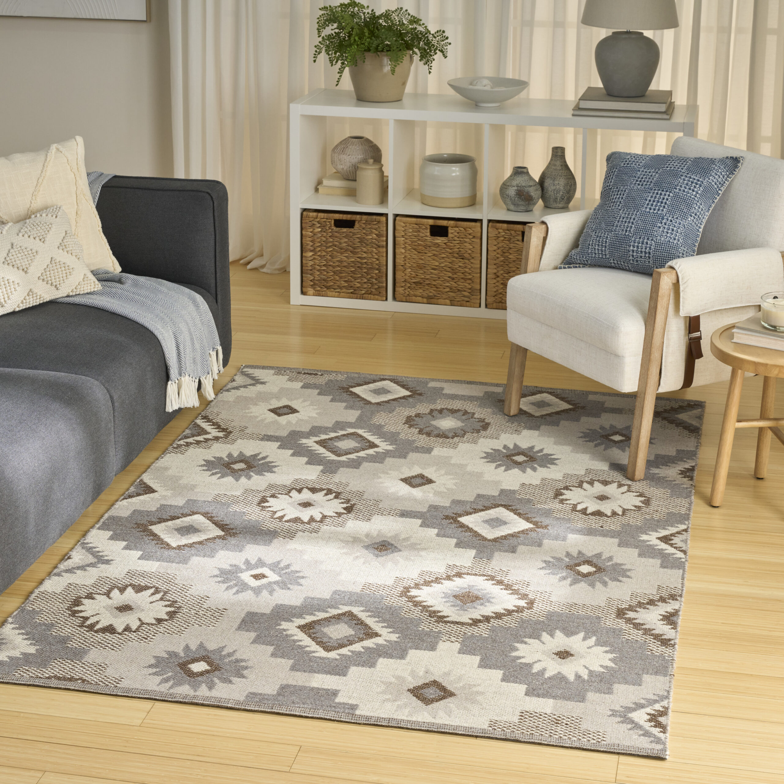 Nourison Copenhagen CPN01 Ivory Beige Area Rug - Image 5