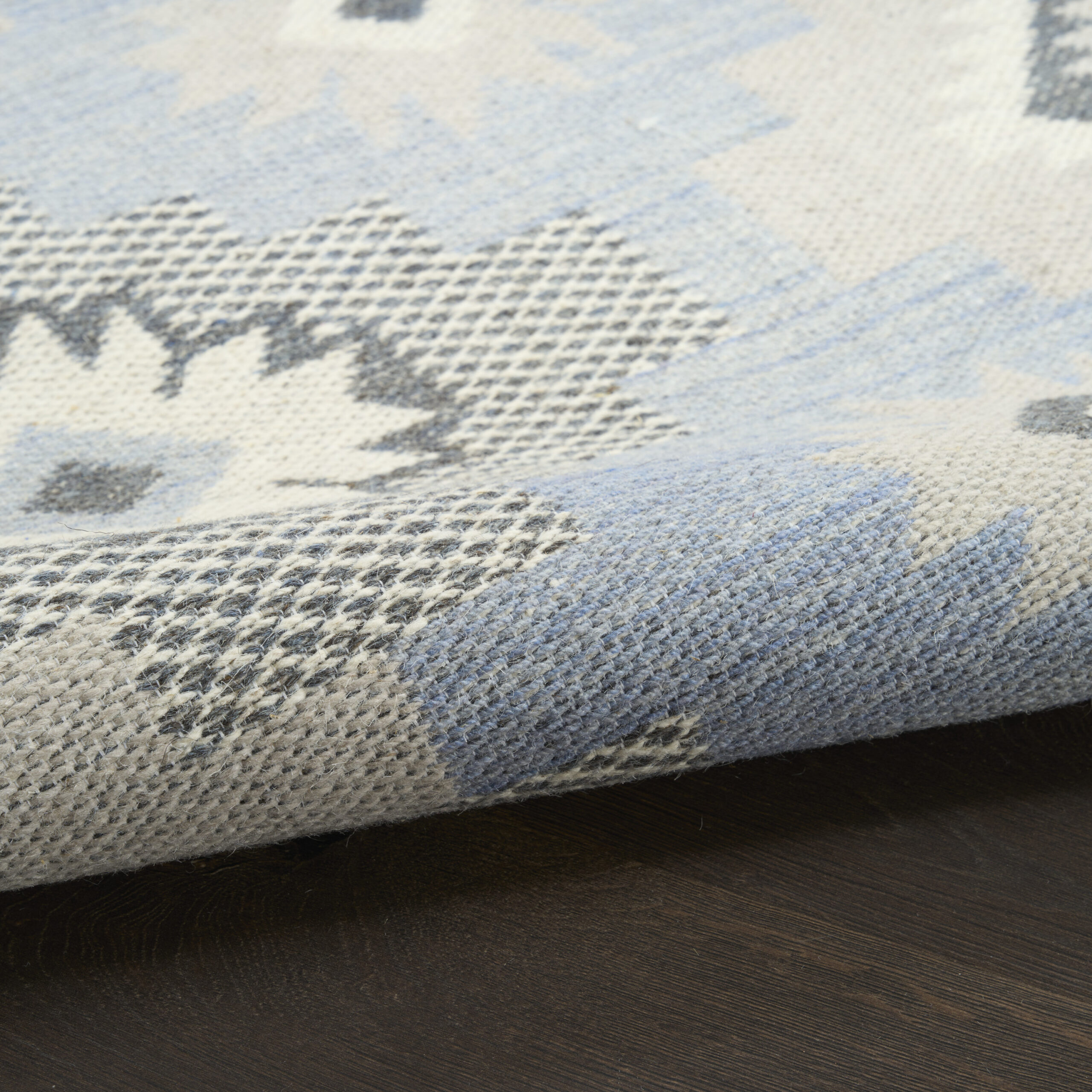 Nourison Copenhagen CPN01 Ivory Blue Area Rug - Image 3