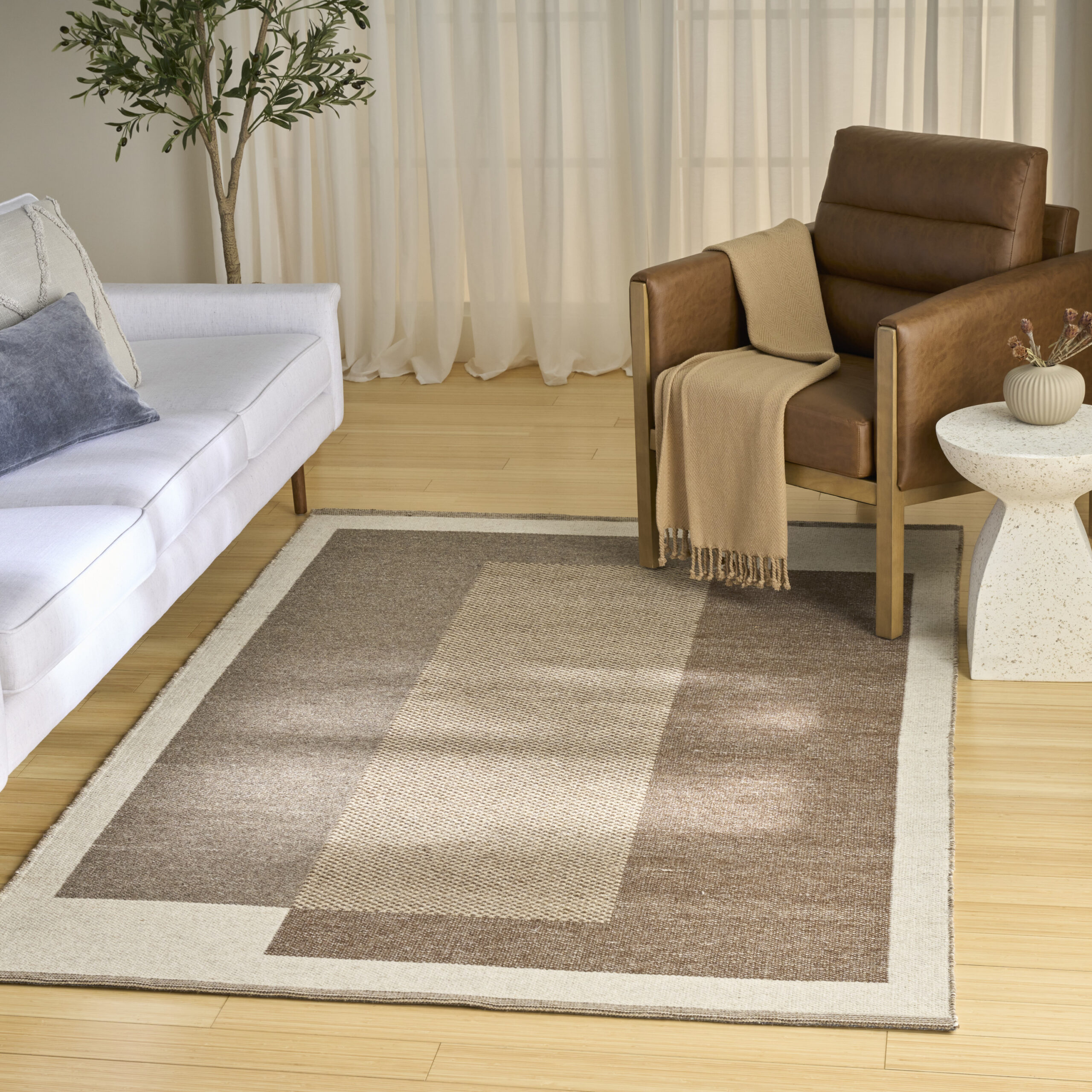 Nourison Copenhagen CPN02 Ivory Mocha Area Rug - Image 5