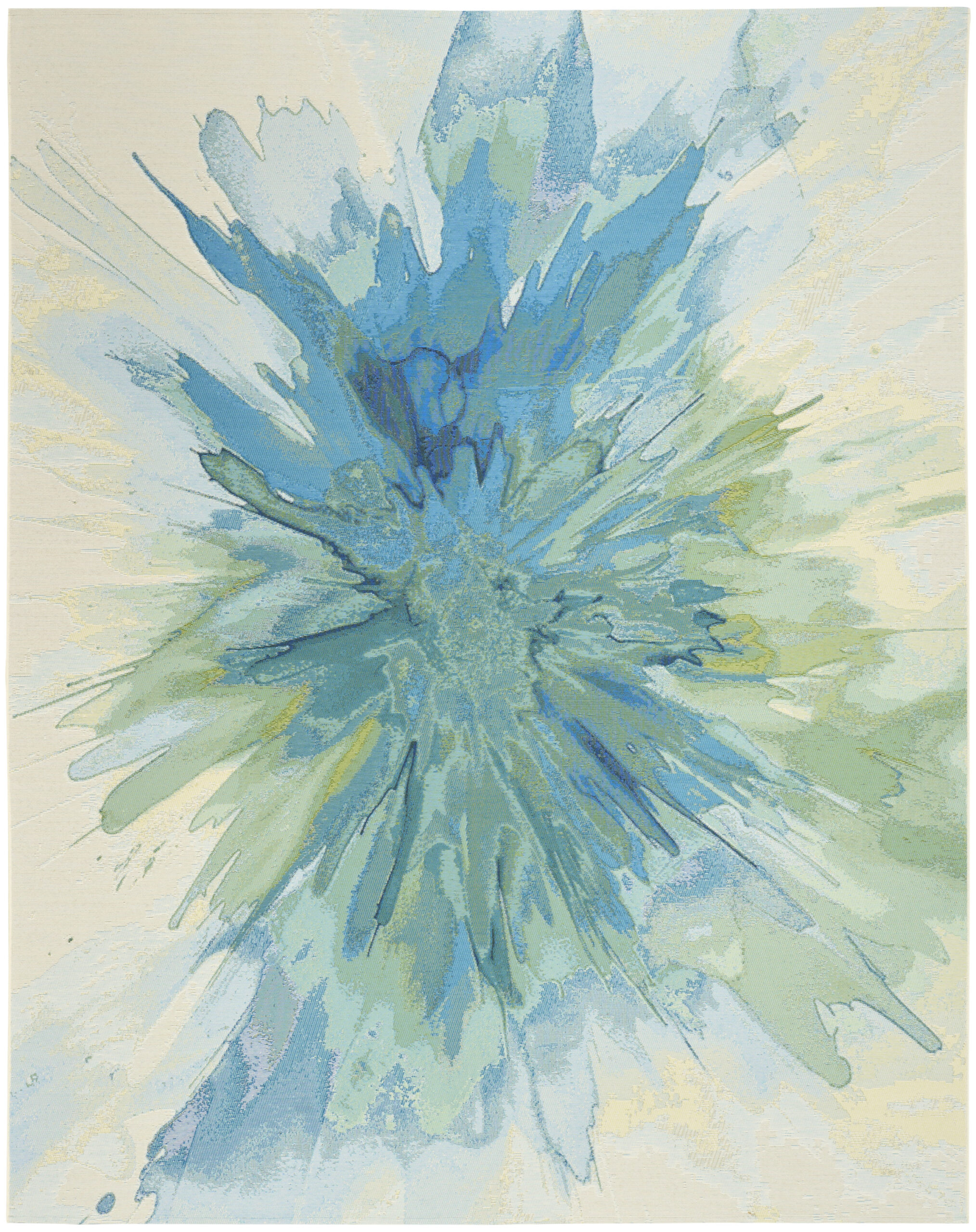 Nourison Color Splash CSP04 Ivory Blue Area Rug