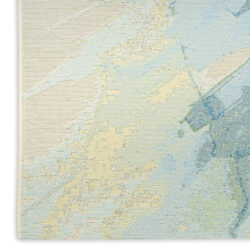 Alternative view of Nourison Color Splash CSP04 Ivory Blue Area Rug