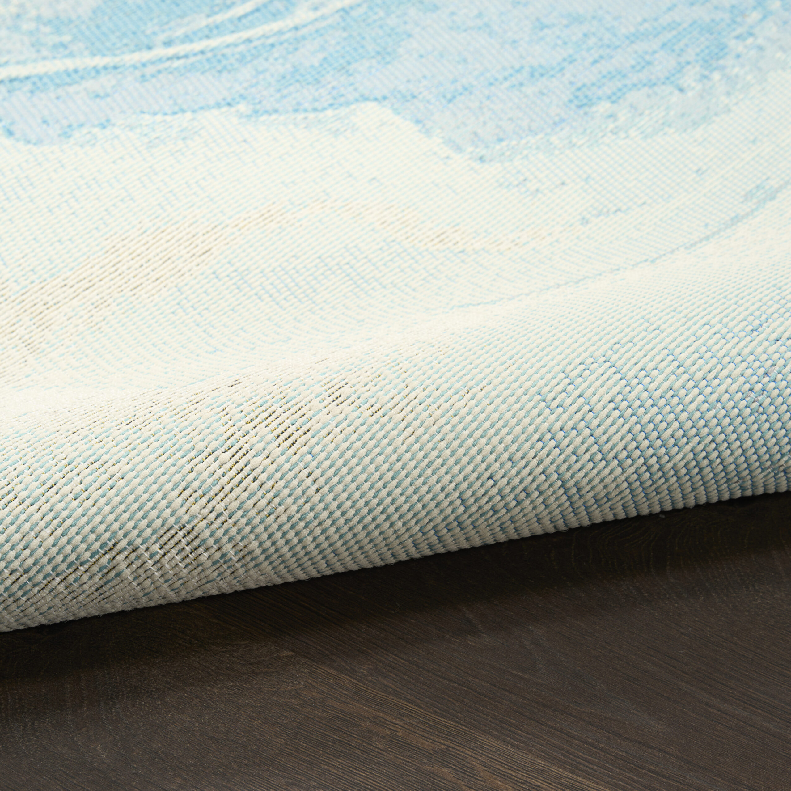 Nourison Color Splash CSP05 Ivory Blue Area Rug - Image 3
