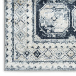 Alternative view of Nourison Dekor DEK01 Grey Navy Area Rug