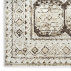 Alternative view of Nourison Dekor DEK01 Ivory Brown Area Rug