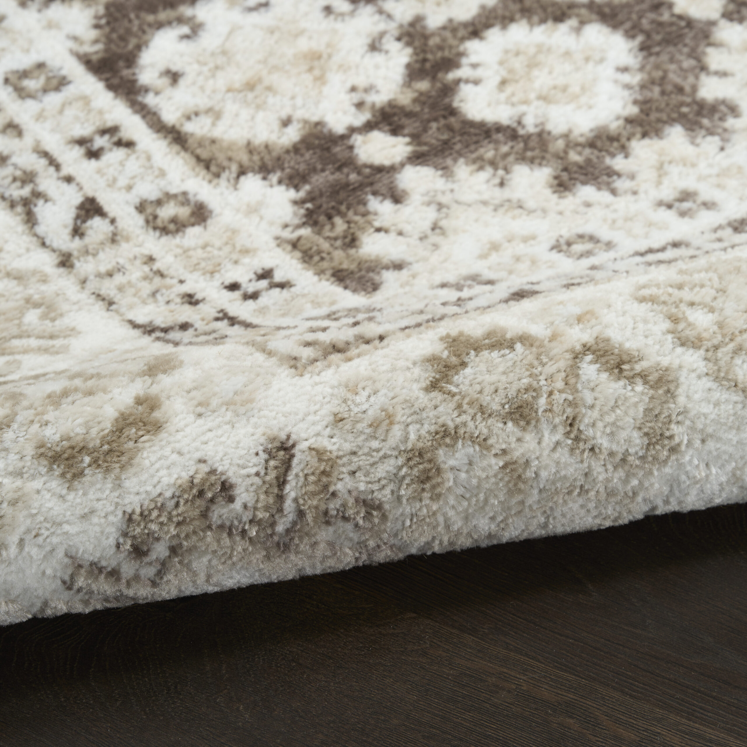 Nourison Dekor DEK02 Ivory Brown Area Rug - Image 3