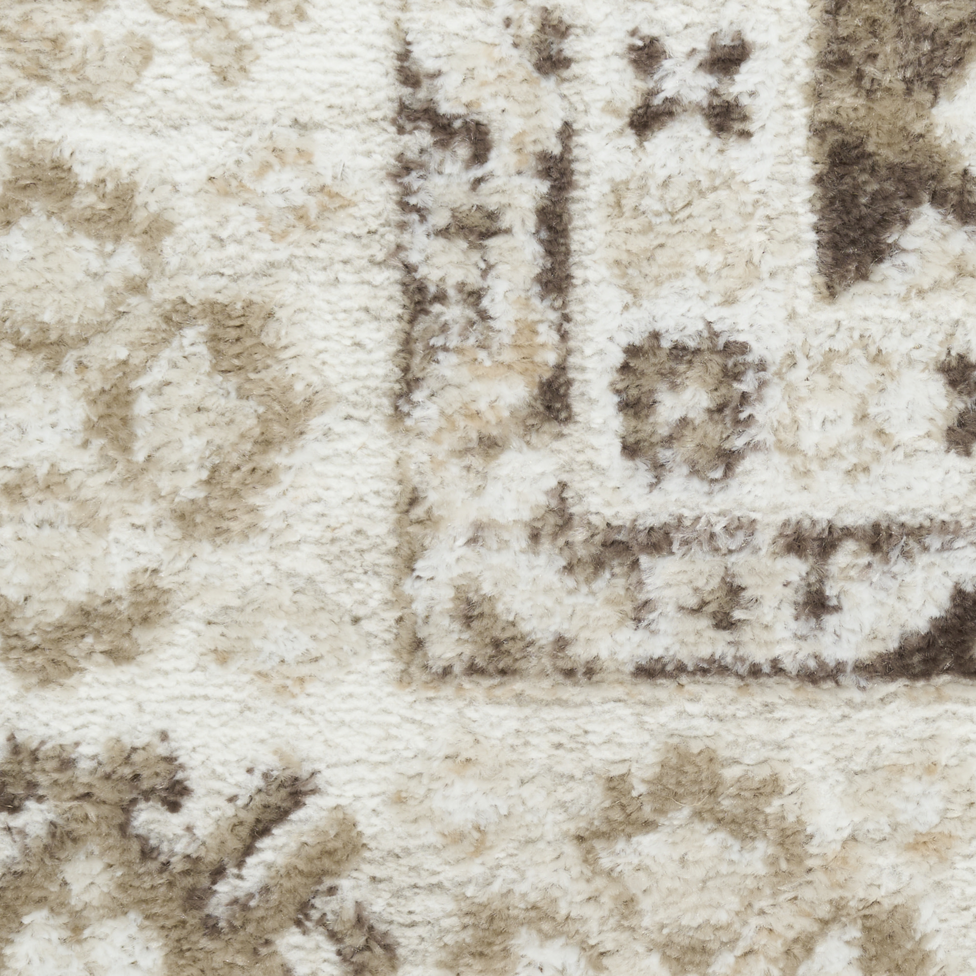 Nourison Dekor DEK02 Ivory Brown Area Rug - Image 4