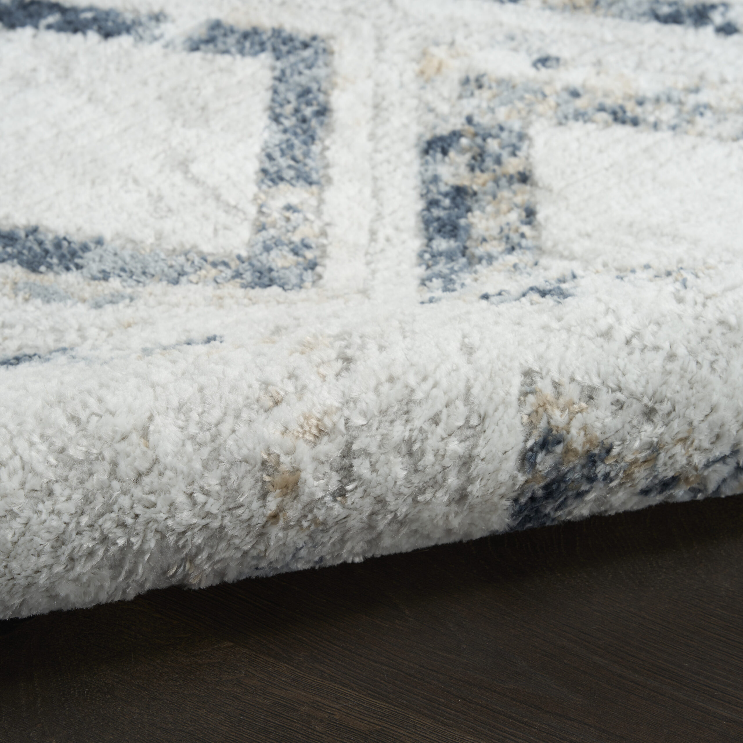 Nourison Dekor DEK05 Grey Navy Area Rug - Image 3