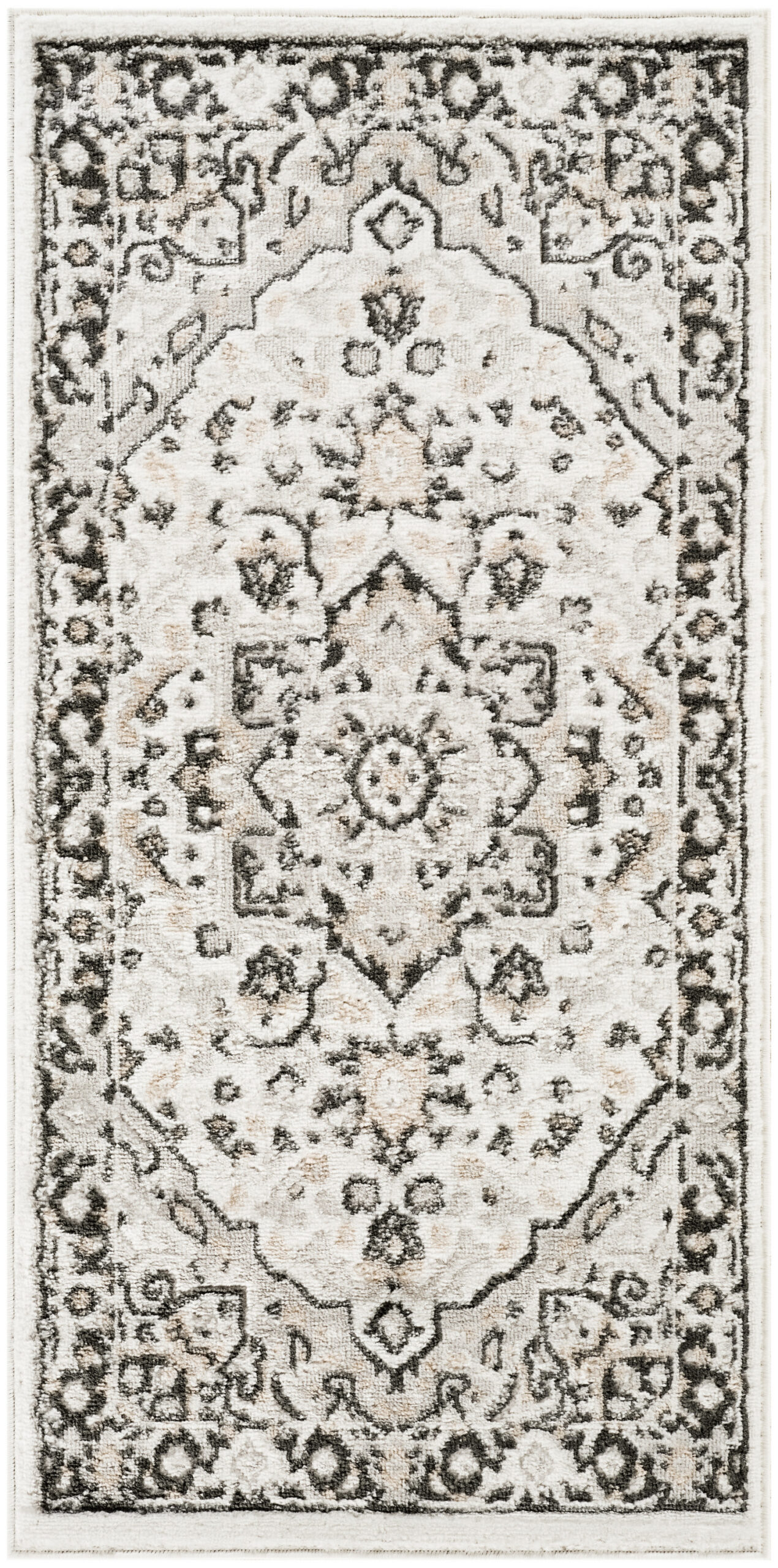 Nourison Dekor DEK08 Ivory Charcoal Area Rug
