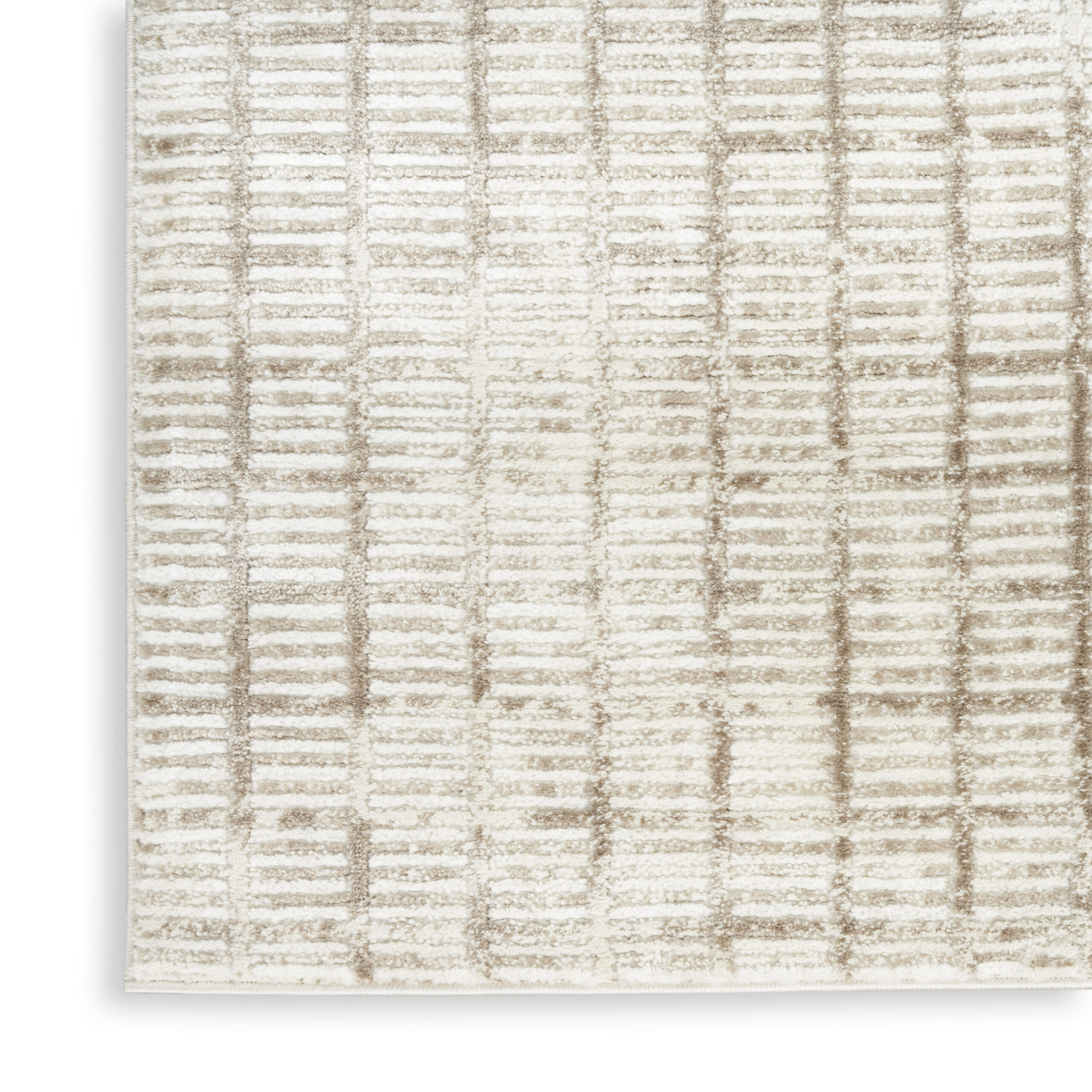 Nourison Dew DEW02 Ivory Beige Area Rug - Image 2