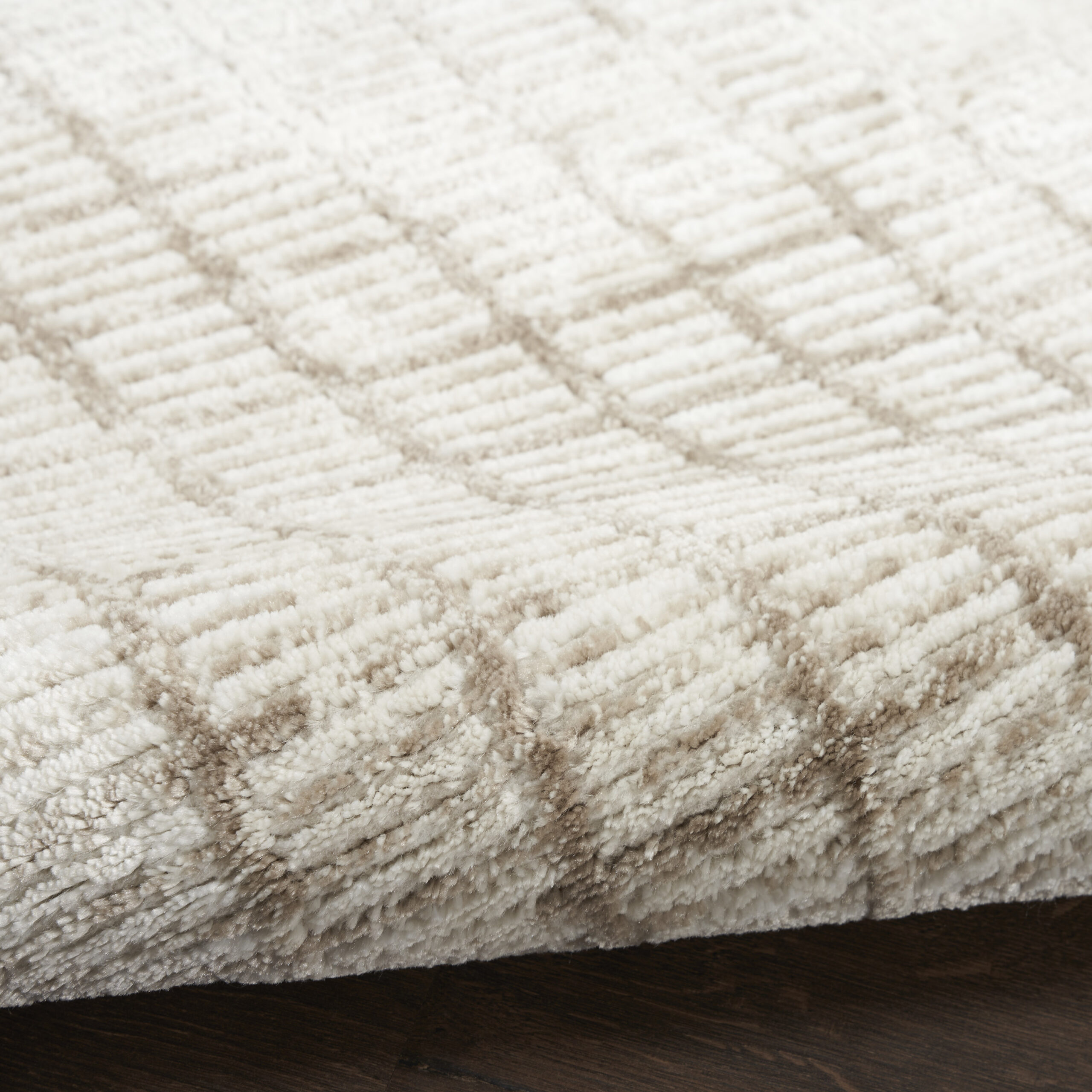 Nourison Dew DEW02 Ivory Beige Area Rug - Image 3