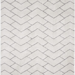 Nourison Dreamy Shag DRS03 Ivory Grey Area Rug