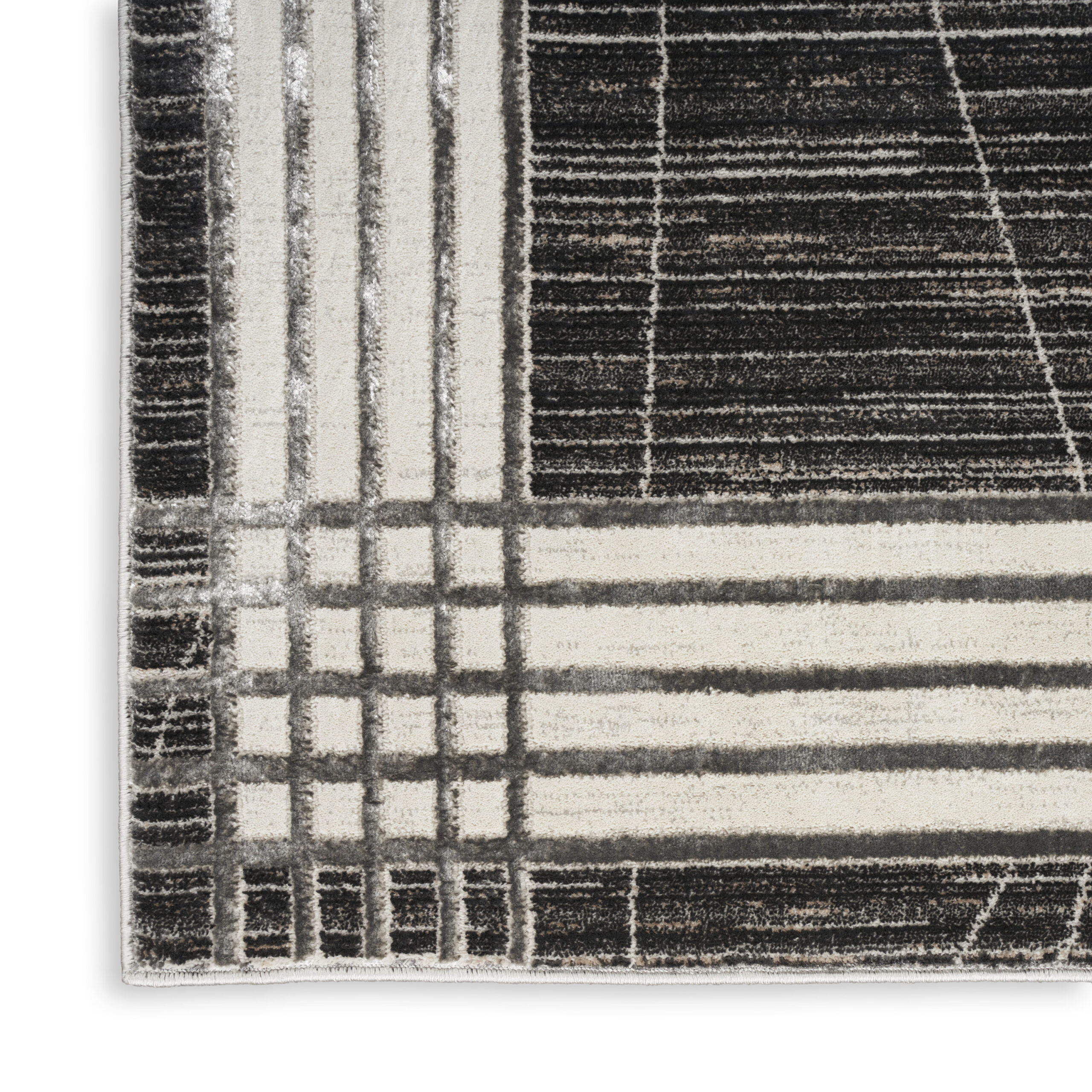 Nourison Desire DSR01 Charcoal Silver Area Rug - Image 2