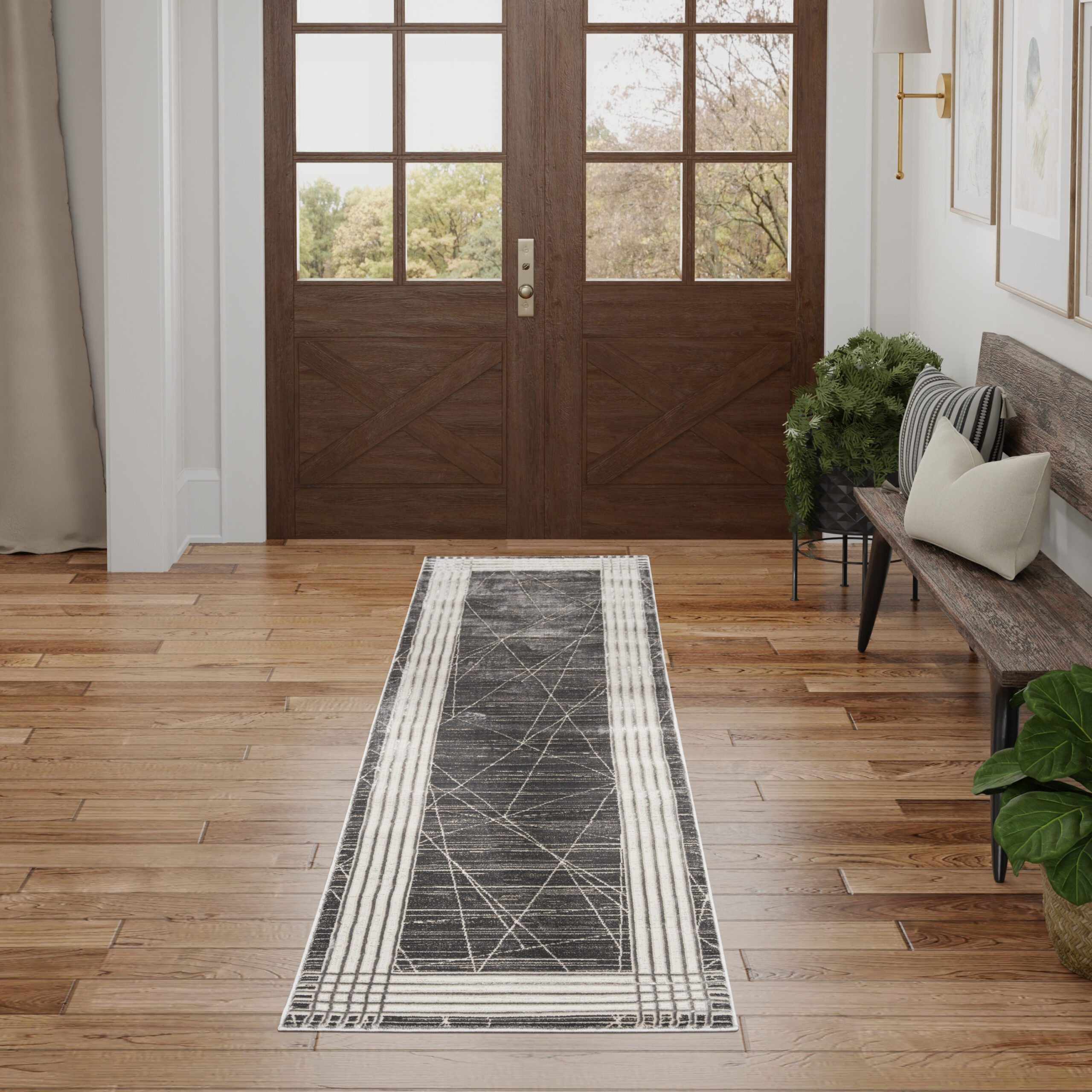 Nourison Desire DSR01 Charcoal Silver Area Rug - Image 5