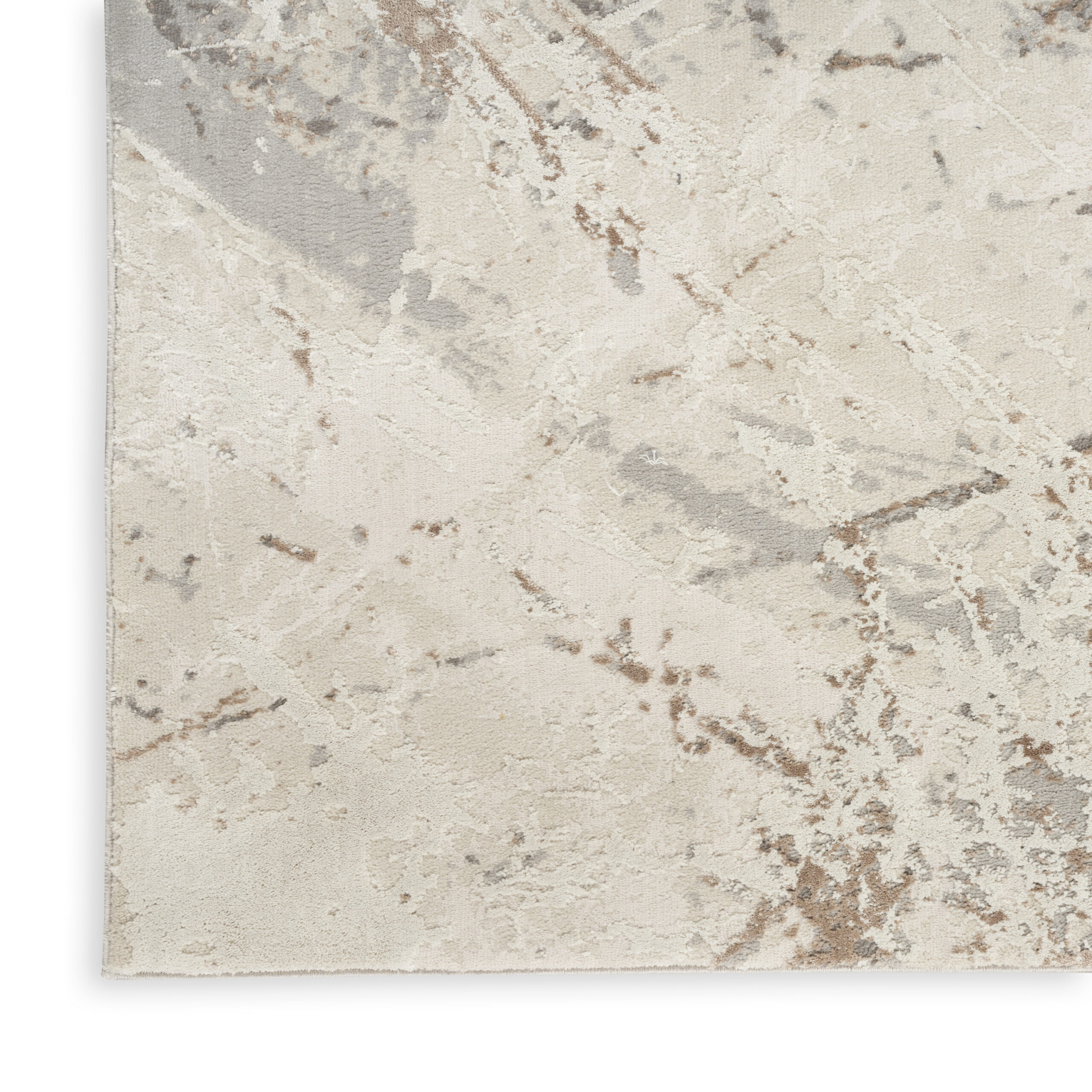 Nourison Desire DSR04 Cream Grey Area Rug - Image 2