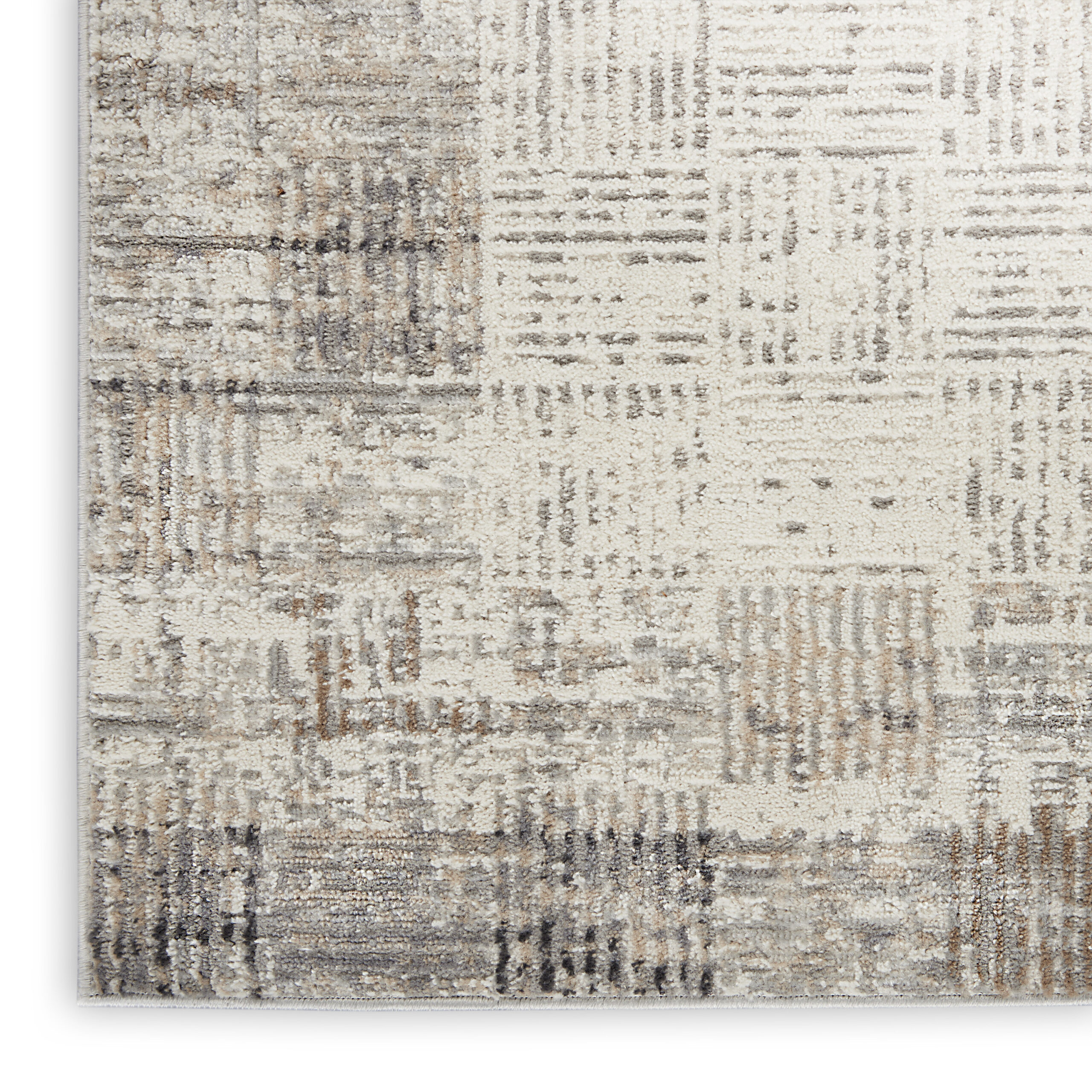 Nourison Elation ETN05 Ivory Grey Area Rug - Image 2