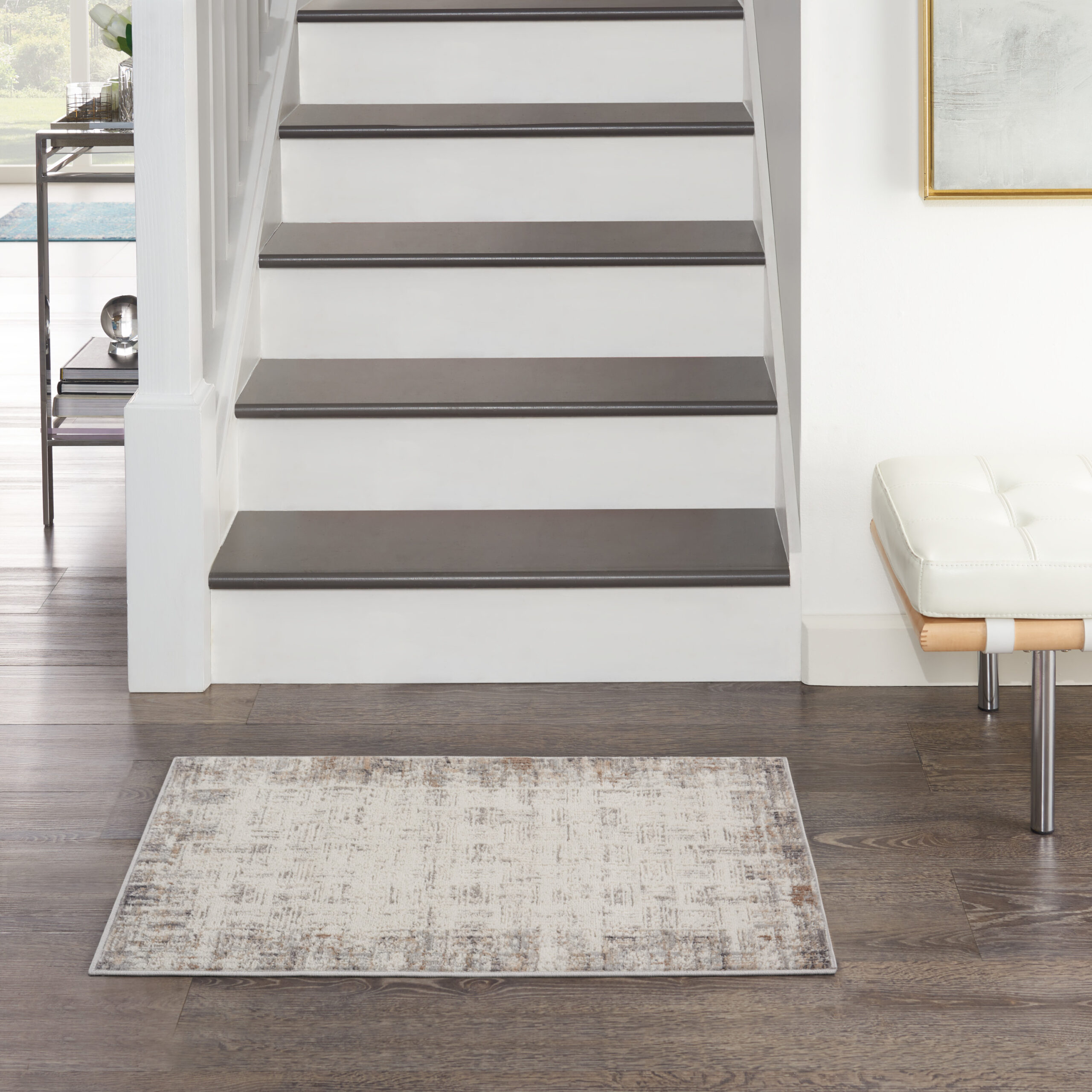 Nourison Elation ETN05 Ivory Grey Area Rug - Image 5