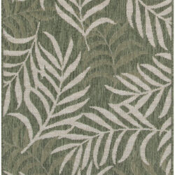 Nourison Garden Oasis GOA01 Green Ivory Area Rug
