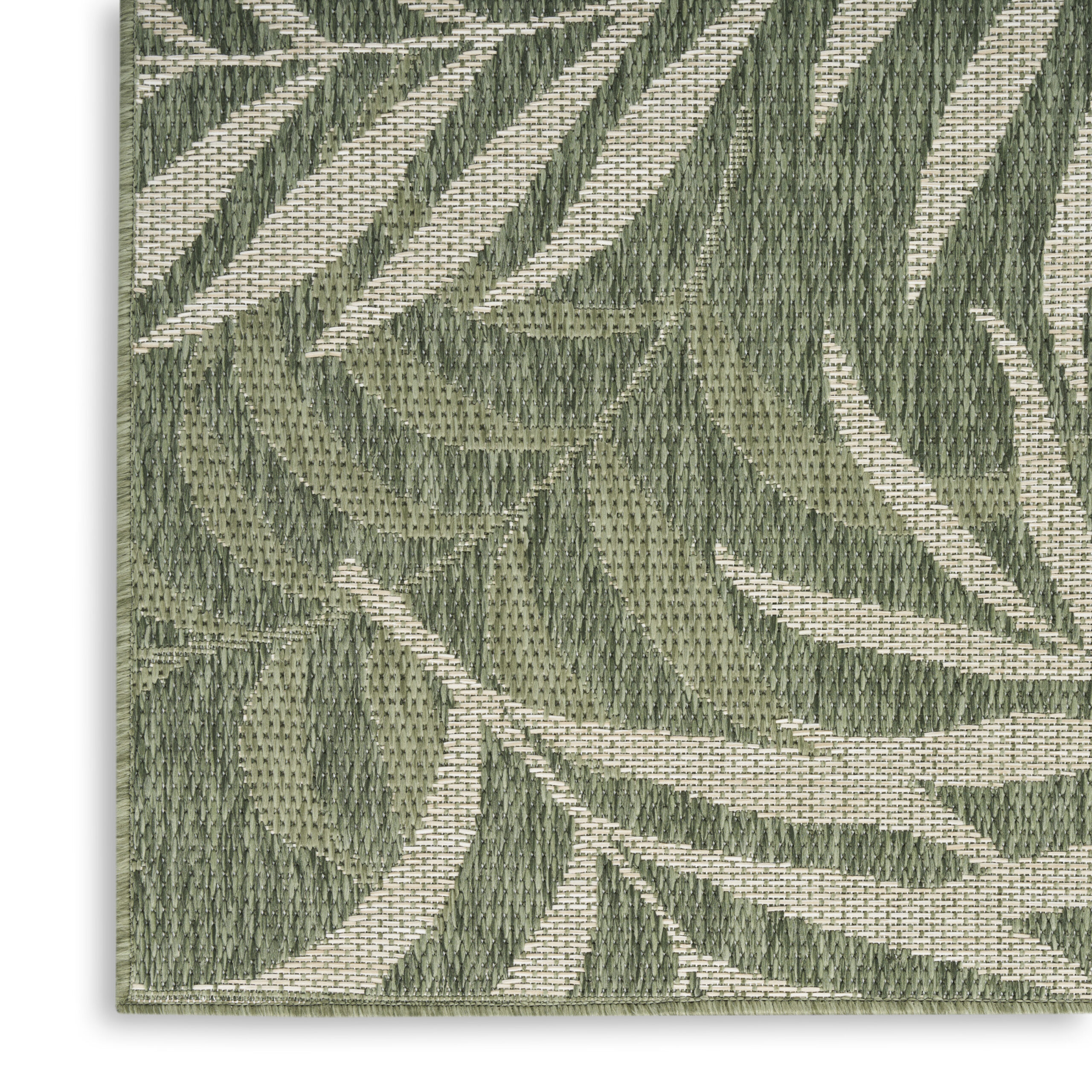 Nourison Garden Oasis GOA01 Green Ivory Area Rug - Image 2